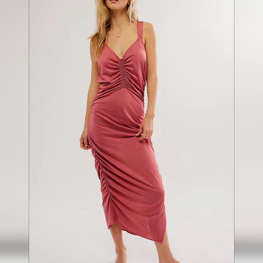 FREE PEOPLE Another Something Midi Slip Dress NWT
